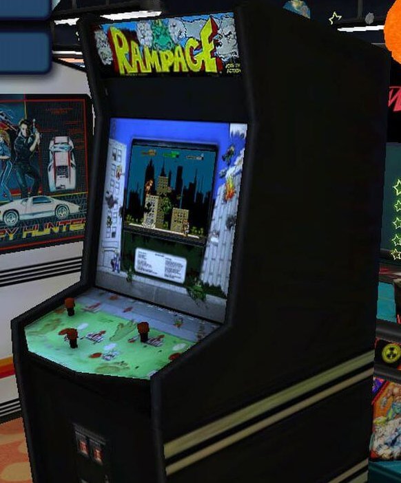 Rampage Arcade Game Cabinet 10 Minutes From Hell