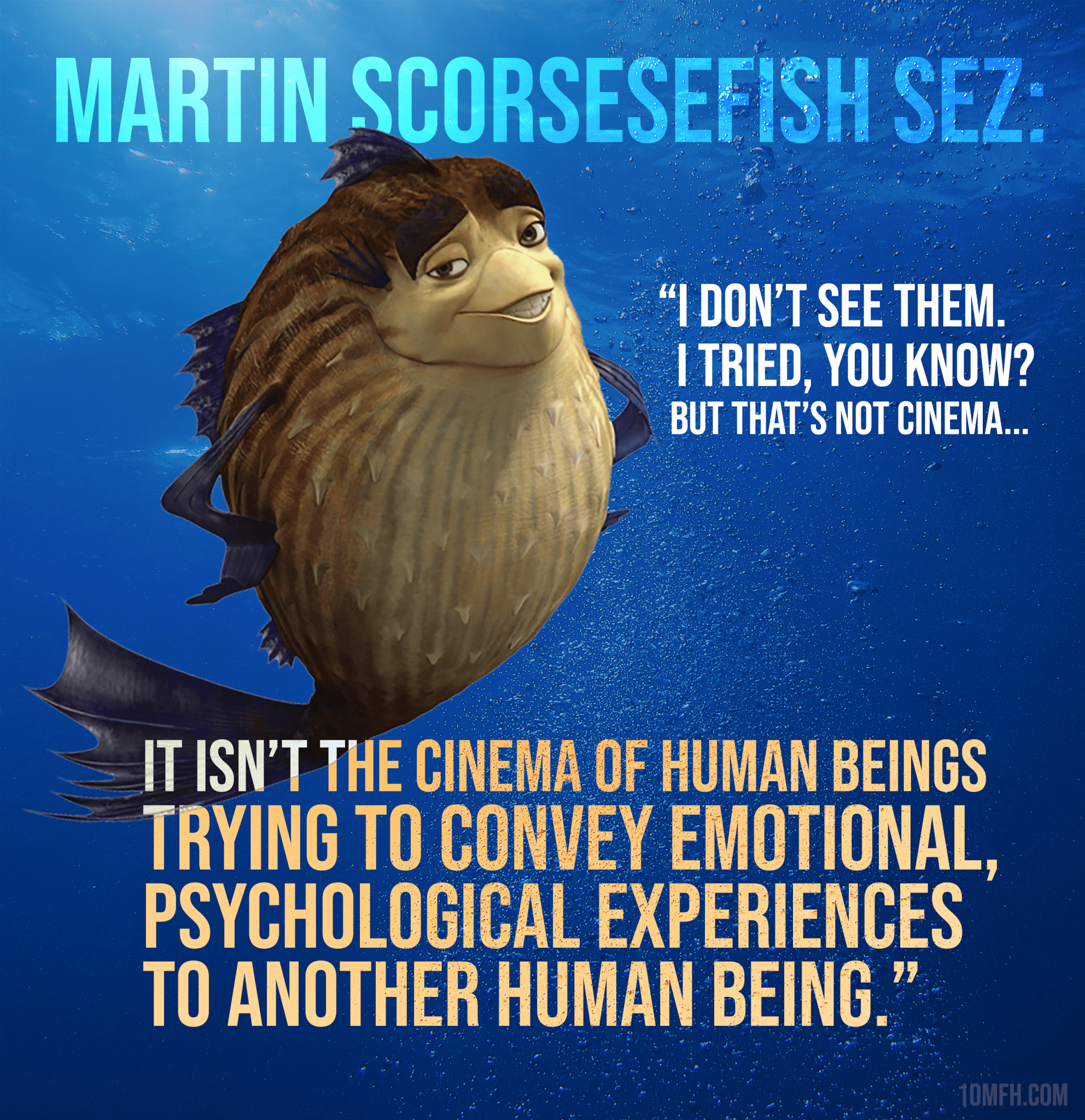 Martin Scorsesefish Sez - Funny Martin Scorsese MCU Quote Meme