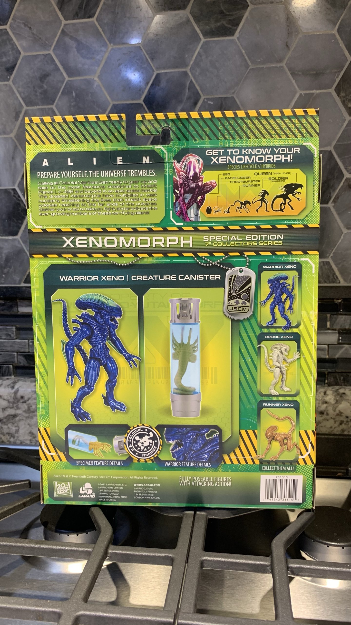 Lanard Toys Alien Warrior Xeno Packaging back